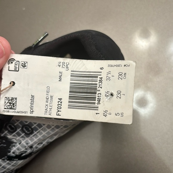 MENS ADIDAS TRACK AND FIELD SPRINTSTAR SHOES - Picture 7 of 8